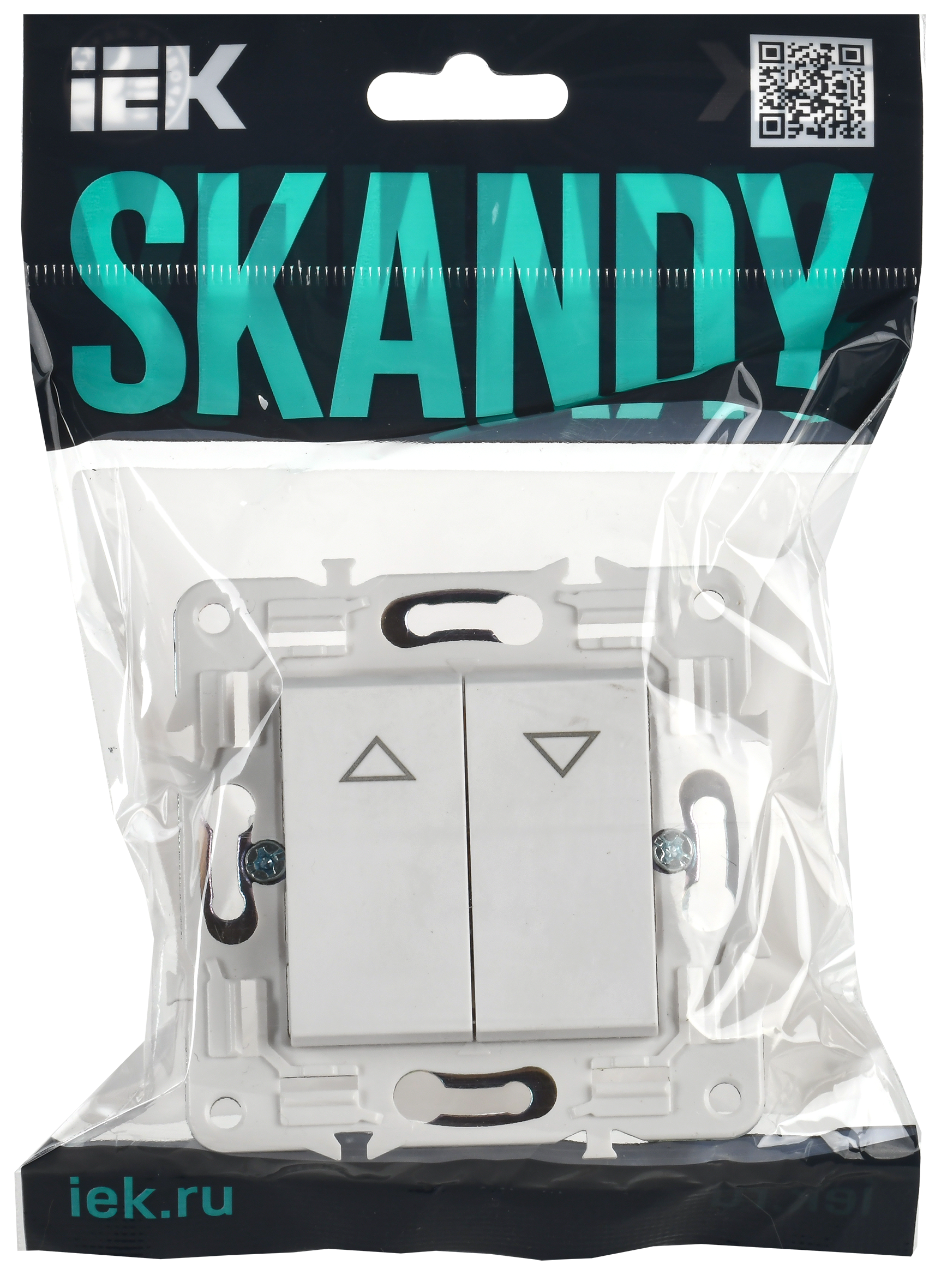 SKANDY Выключ. жалюзи 10А SK-V12W арк. бел. IEK — фото 2