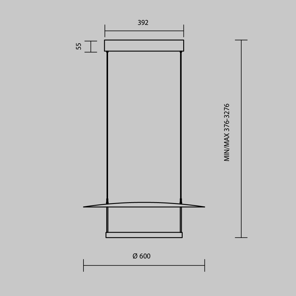 Дополнительная картинка Подвесной светильник Maytoni MOD280PL-L30B3K1
