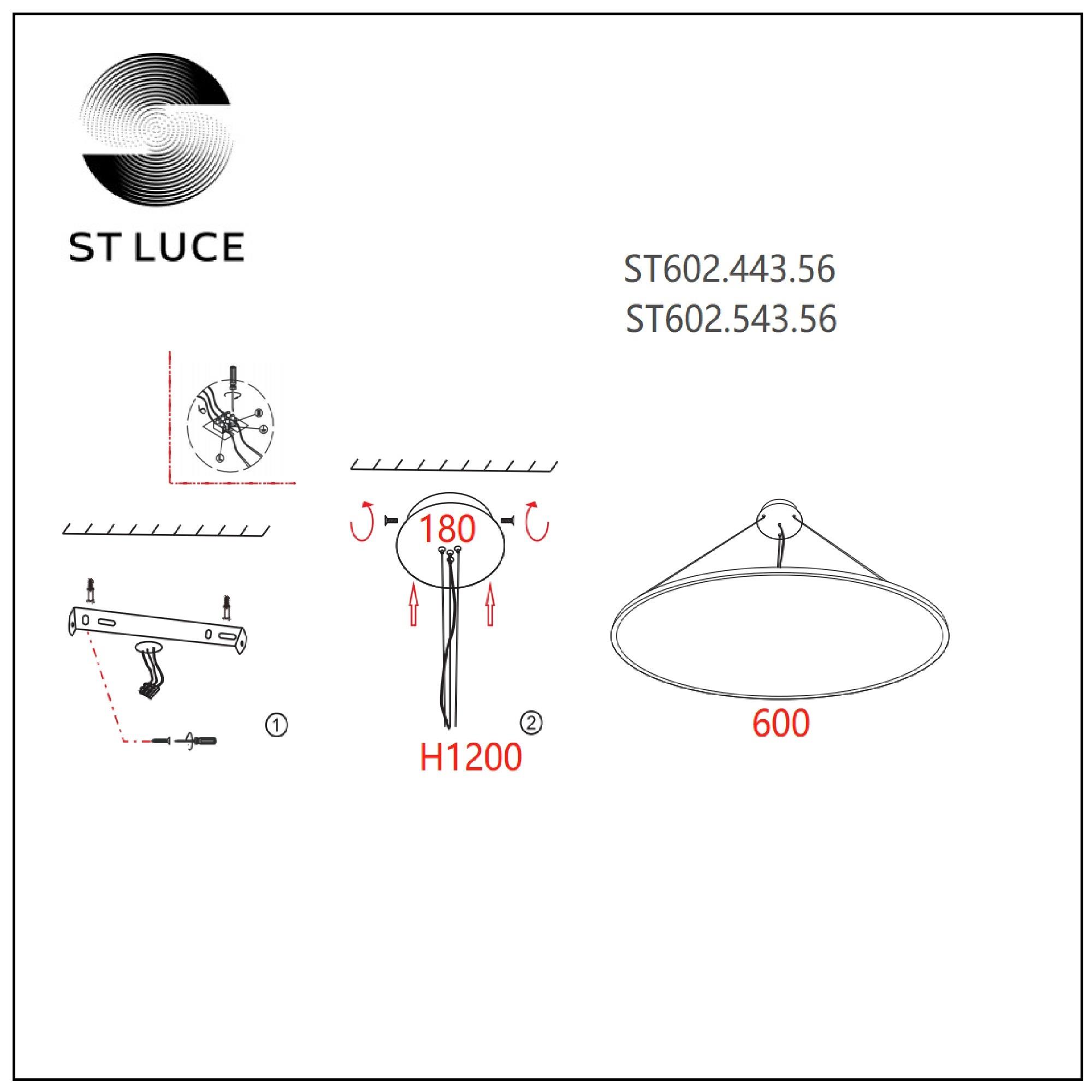 Картинка Подвесной светодиодный светильник ST Luce ST602.443.56