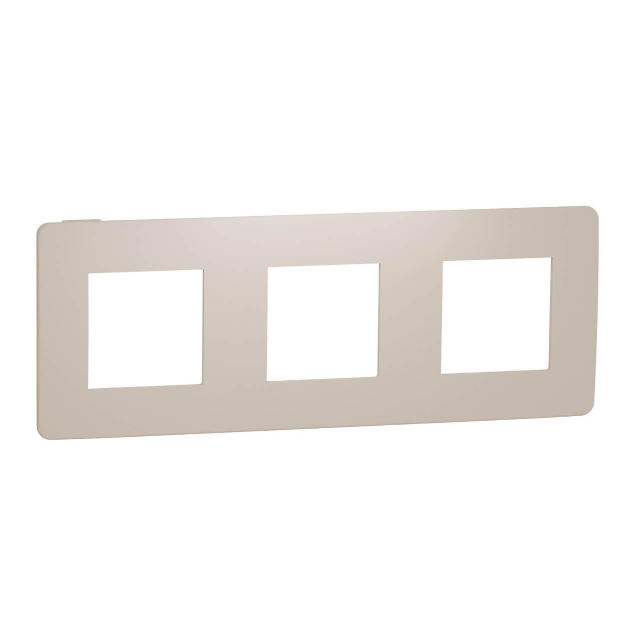Рамка 3-постовая Schneider Electric Unica New NU280644