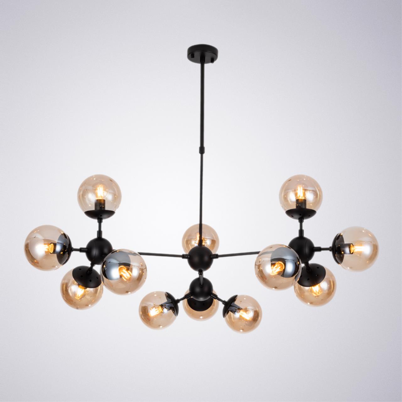 Дополнительная картинка Подвесная люстра Arte Lamp BOLLA A1664SP-12BK