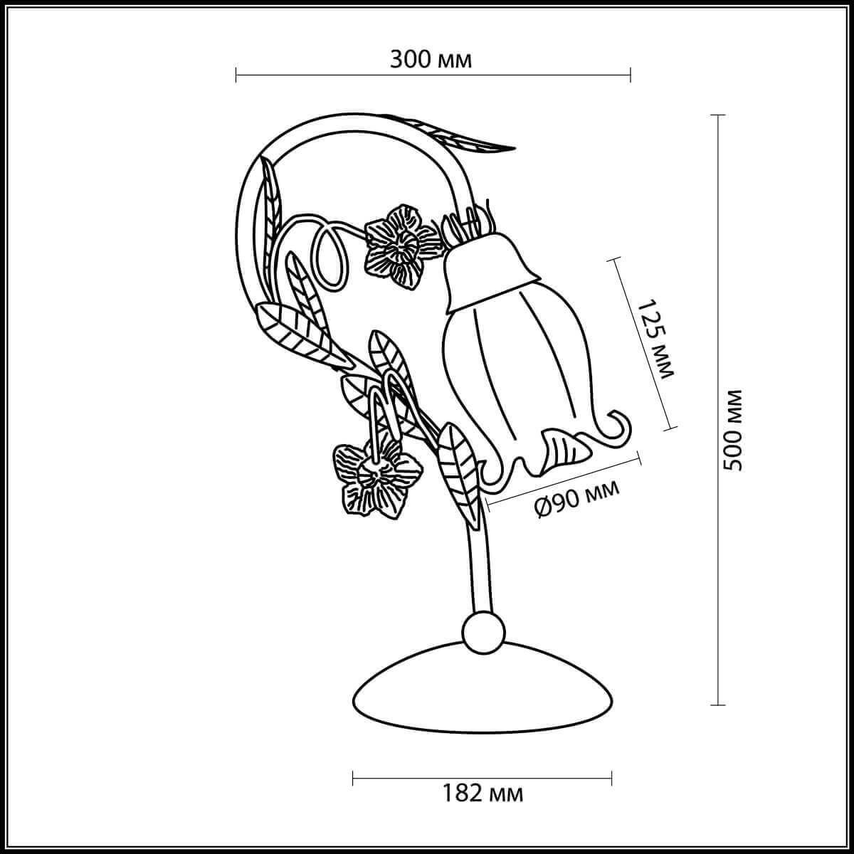 Картинка Настольная лампа Odeon Light Country Ameli 2252/1T