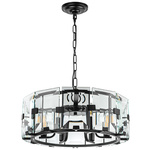 713267 (md20104-6a ) люстра novara 6x40w e14 черный матовый (в комплекте), доставка по Казахстану 