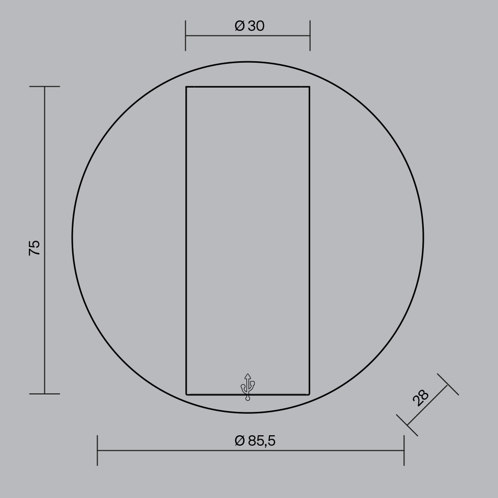 Картинка Настенный светильник (бра) Technical C081WL-L3BBS3K
