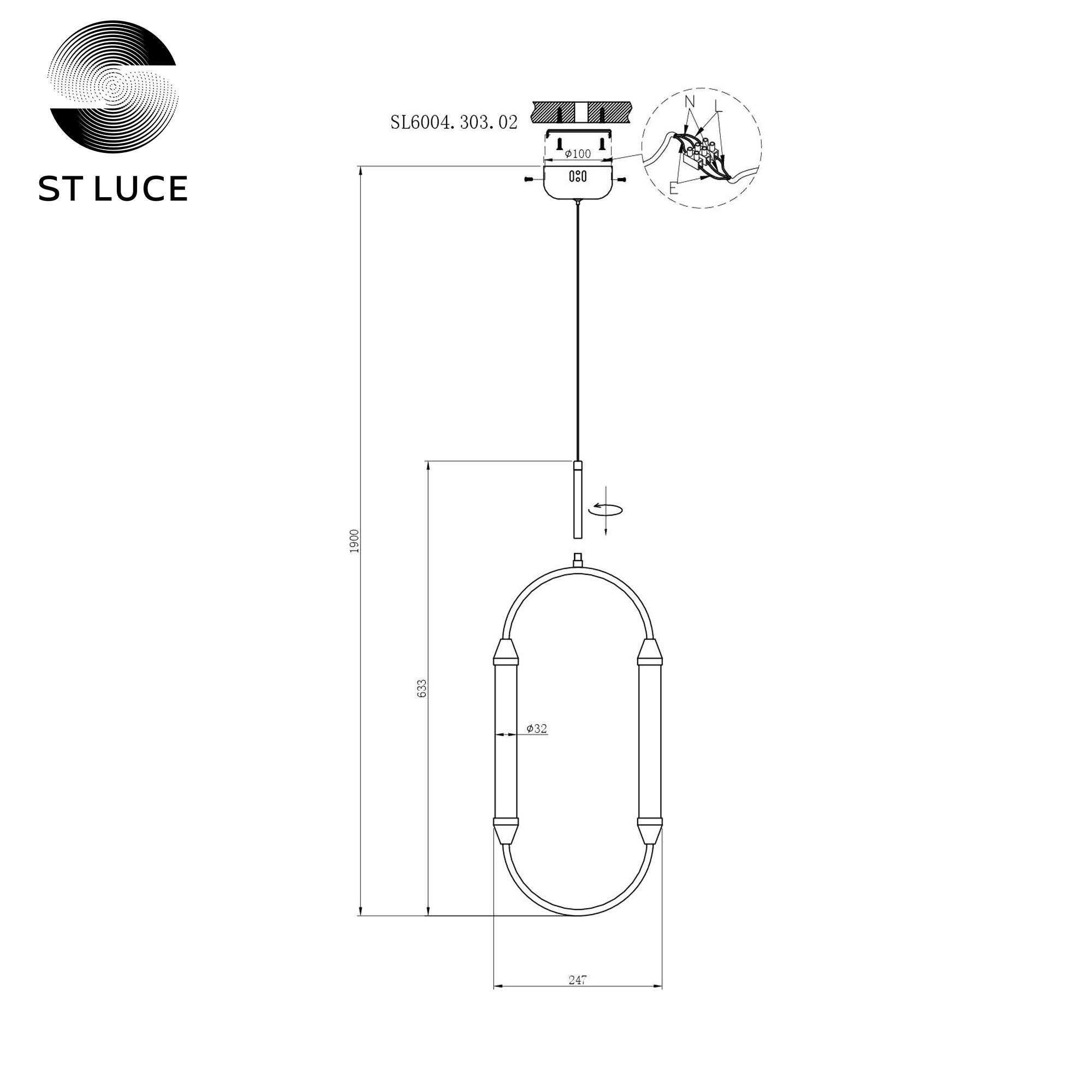 Дополнительная картинка Подвесной светодиодный светильник ST Luce Olbia SL6004.303.02