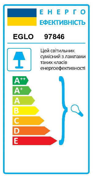 Картинка Подвесной светильник Eglo Roccaforte 97846