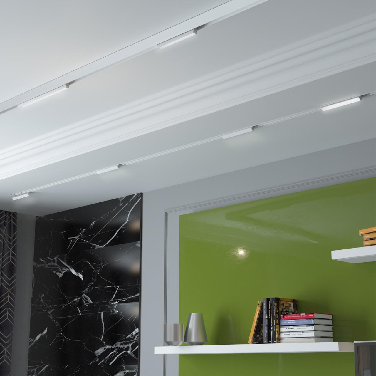 Дополнительная картинка Трековый светодиодный светильник Novotech Shino Flum 358540