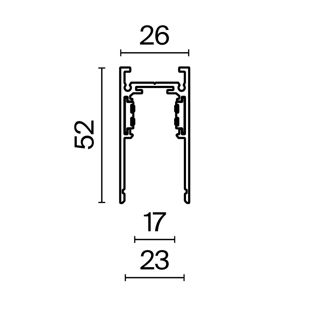 Дополнительная картинка Шинопровод накладной/подвесной Technical TRX034-411W