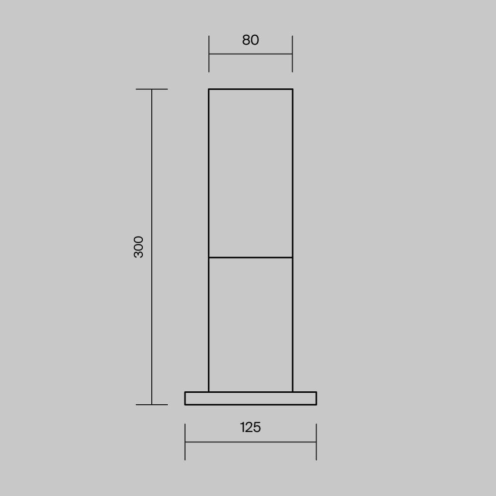 Дополнительная картинка Ландшафтный светильник Maytoni Outdoor O418FL-01B