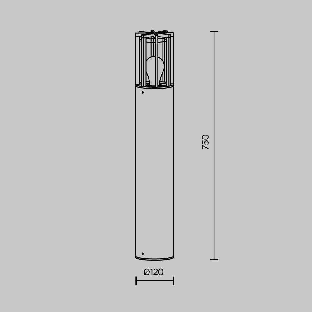 Дополнительная картинка Ландшафтный светильник Outdoor O453FL-01GF