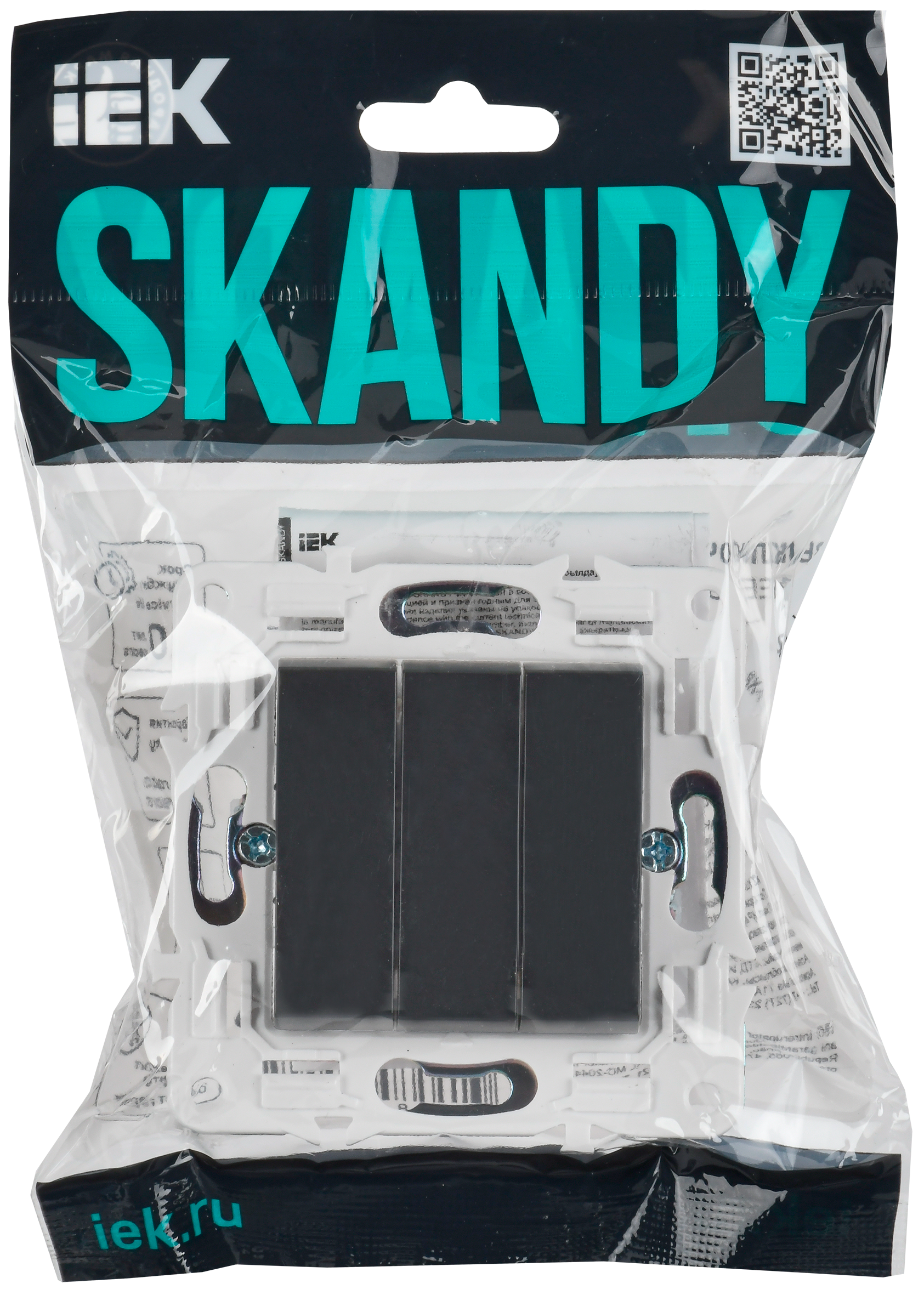 SKANDY Выключ. 3-кл. 10А SK-V11T титан IEK — фото 2