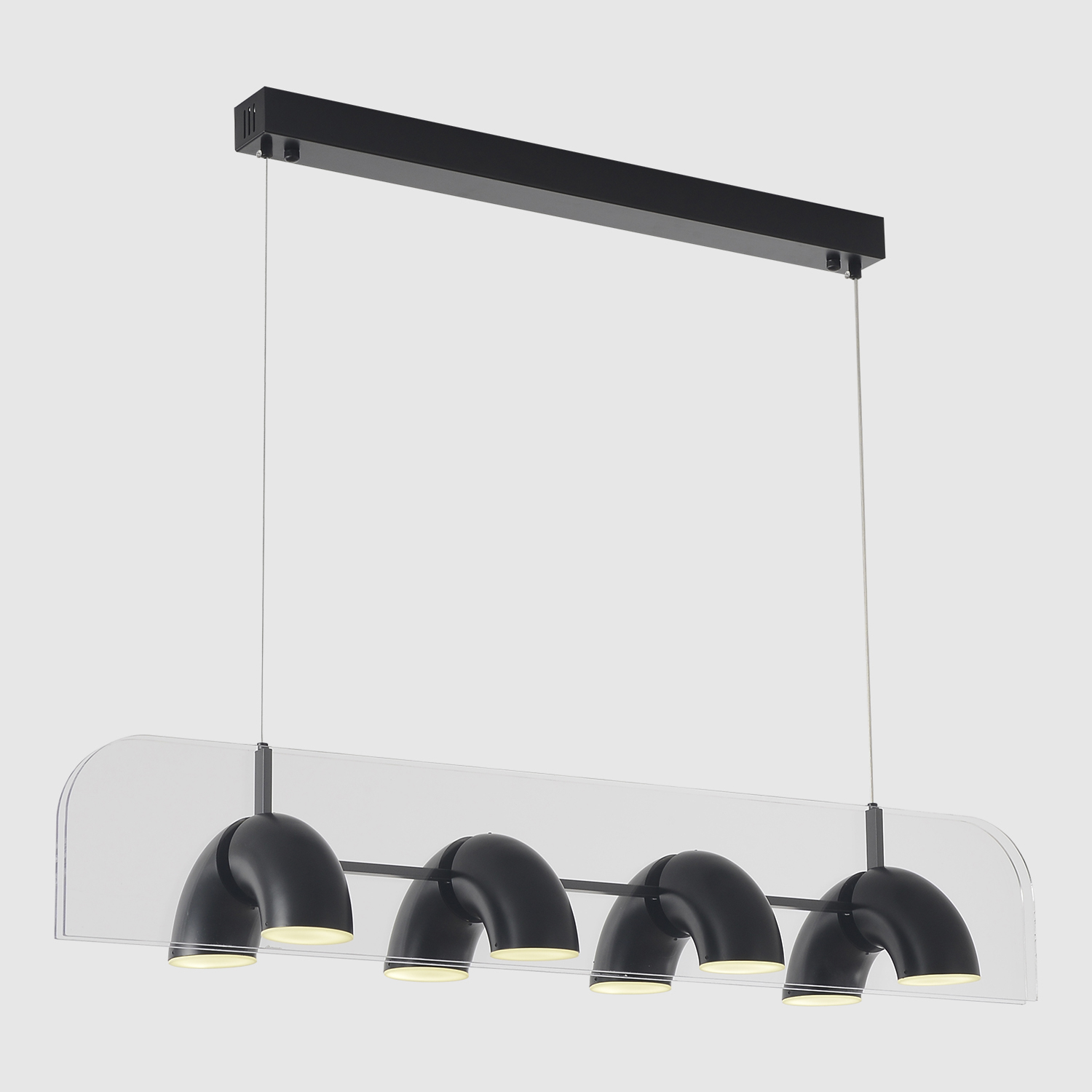люстры светильник подвесной crystal lux element sp48w led black crystal lux 4020/248, доставка по Казахстану 