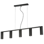 718057 (md2166-5b) люстра roma 5х28w gu10 (led) matt black (в комплекте), доставка по Казахстану 