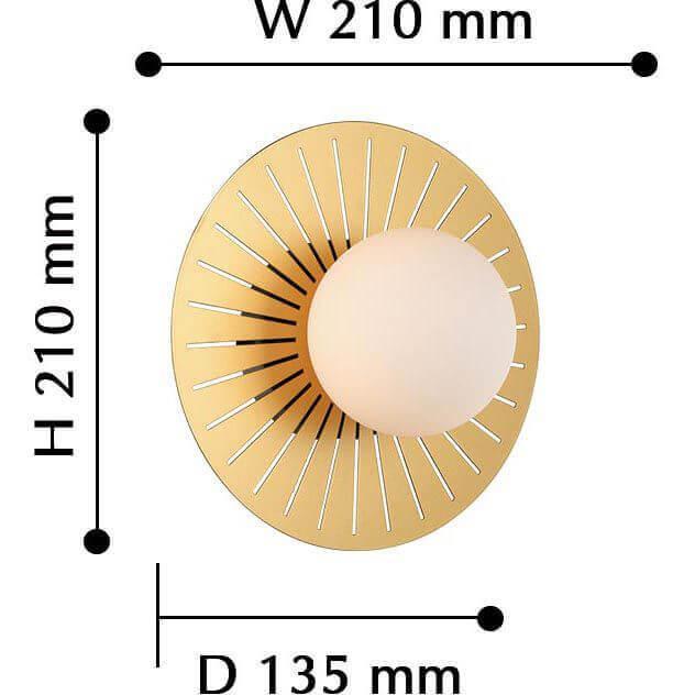 Дополнительная картинка Настенный светильник Favourite Sonnenblume 2356-1W