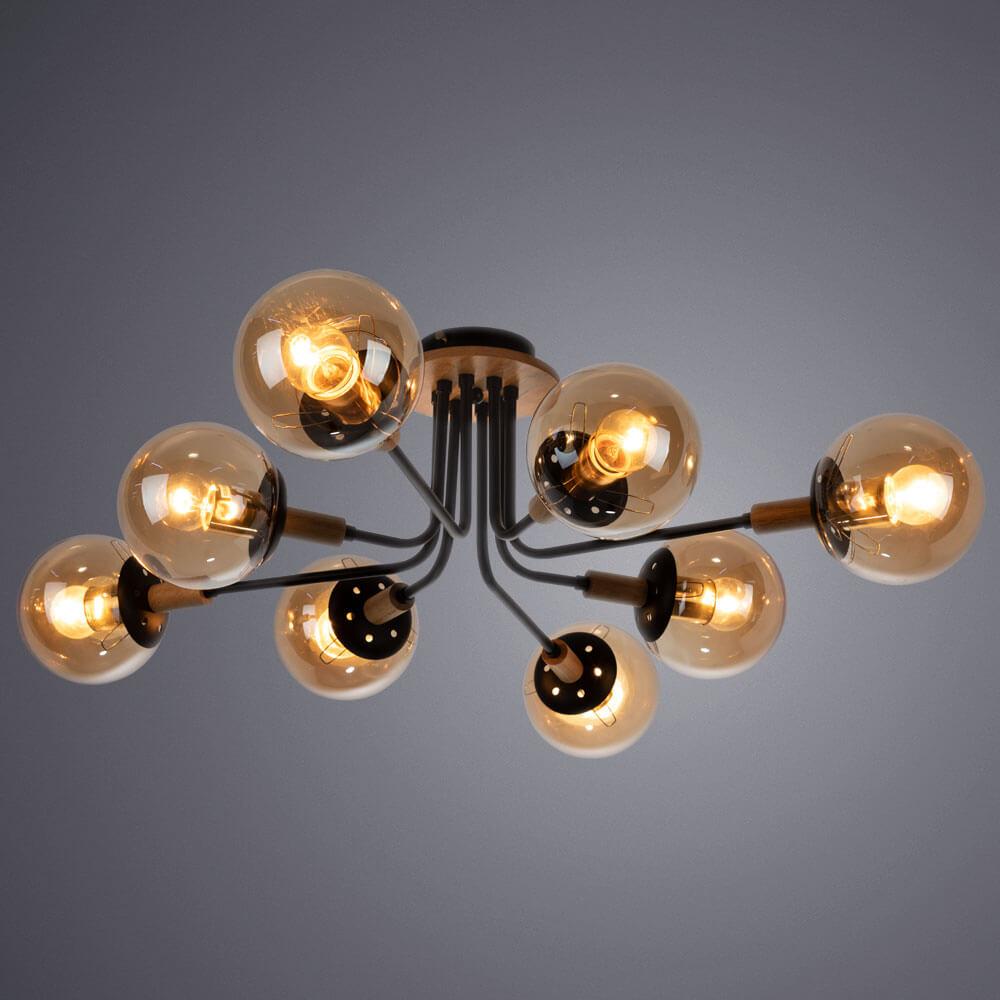 Потолочная люстра Arte Lamp Oxford A2716PL-8BK — фото 12