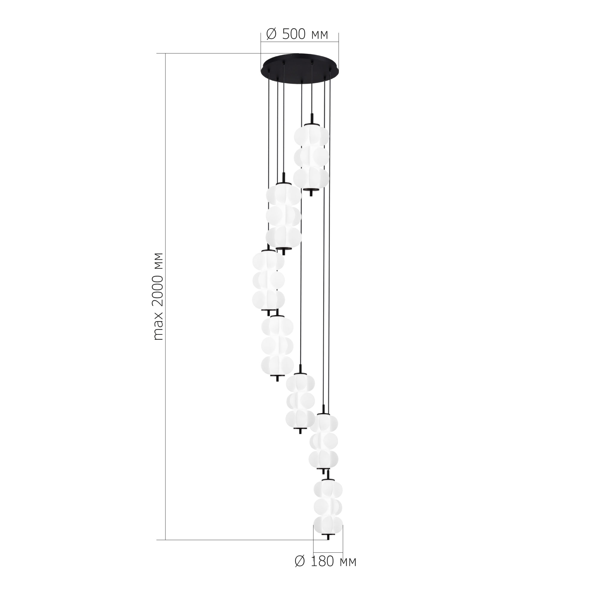 Картинка SL6121.403.07 Светильник подвесной ST-Luce TALISMAN