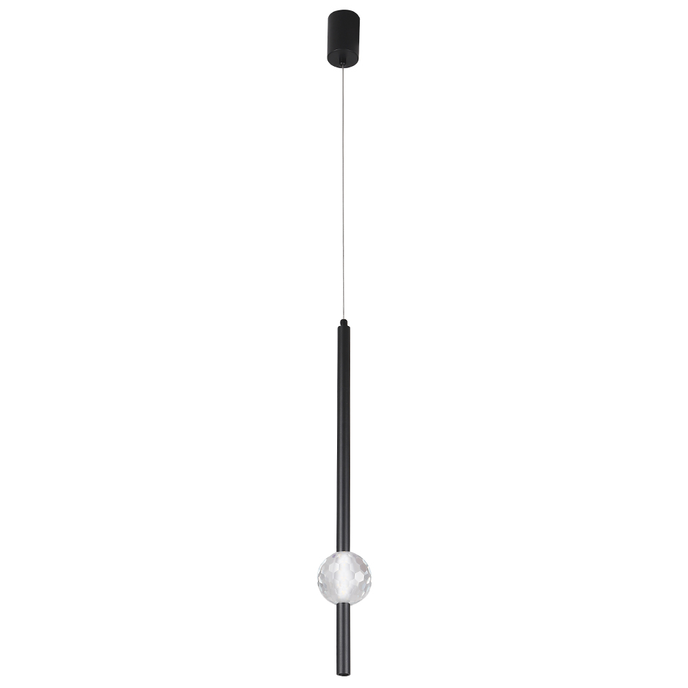 Светильник подвесной Crystal Lux ELVIRA SP8W LED 4000K BLACK Crystal Lux 0490/202