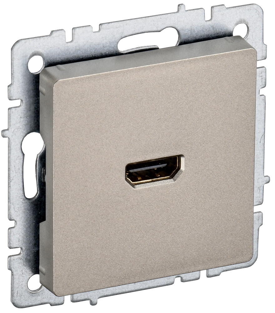BRITE Роз. HDMI РHDMI-0-БрШ шамп. IEK