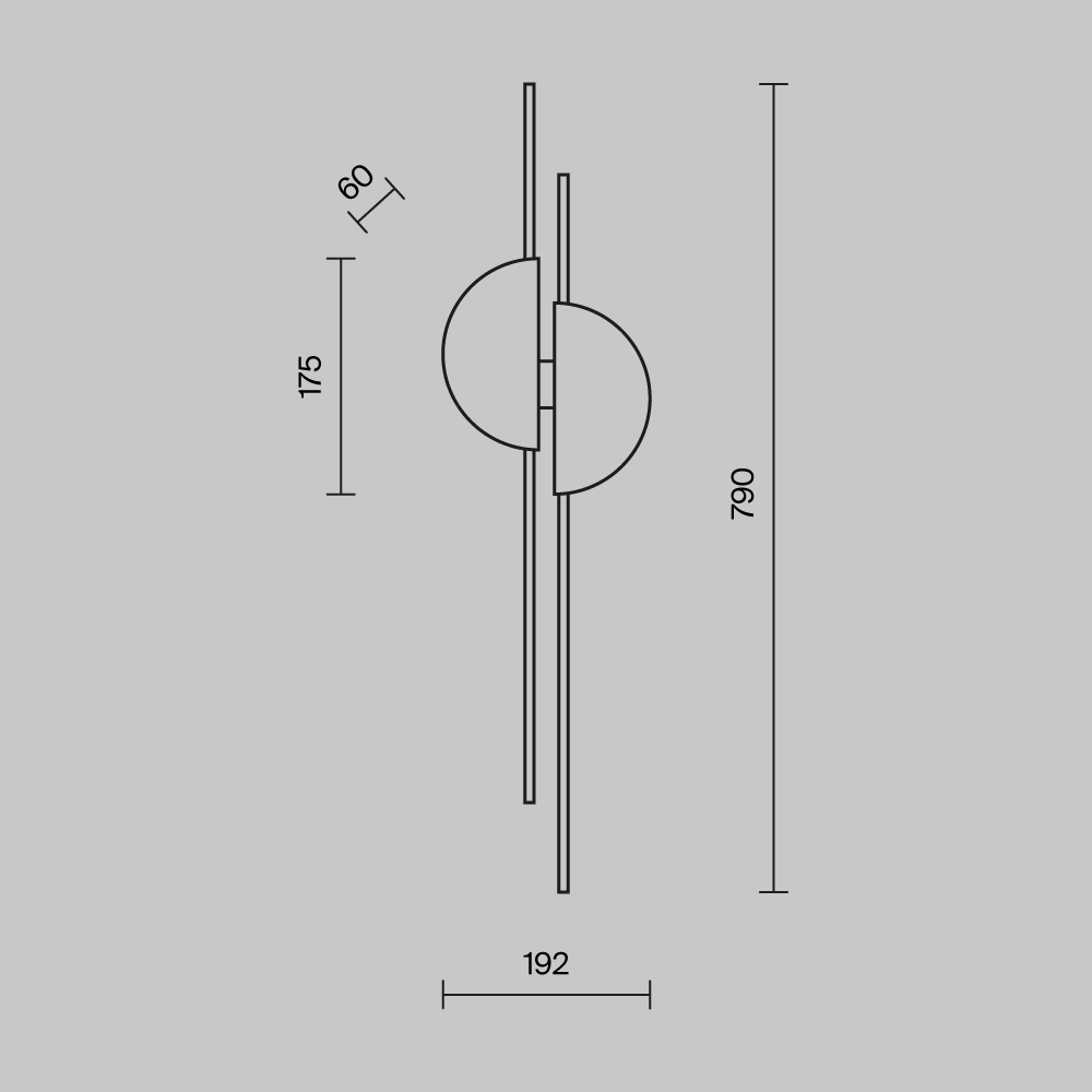 Дополнительная картинка Настенный светильник (бра) Maytoni MOD179WL-L22BS4K