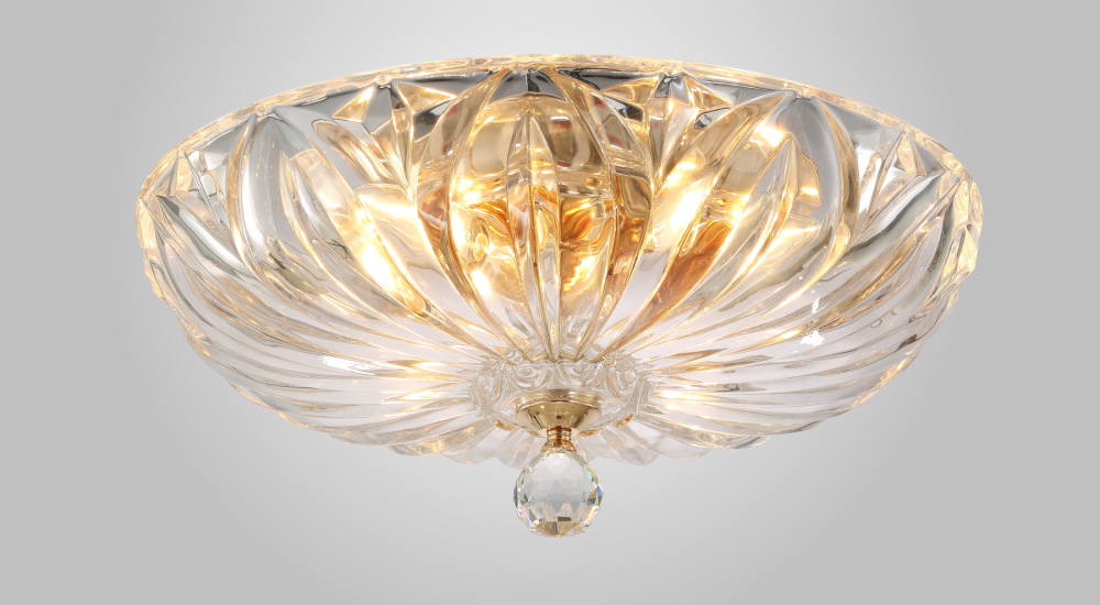 Дополнительная картинка Светильник потолочный Crystal Lux DENIS D400 GOLD Crystal Lux 1551/104