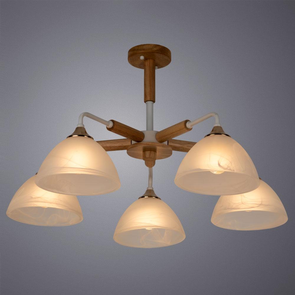 Дополнительная картинка Потолочная люстра Arte Lamp Matthew A5032PL-5BR