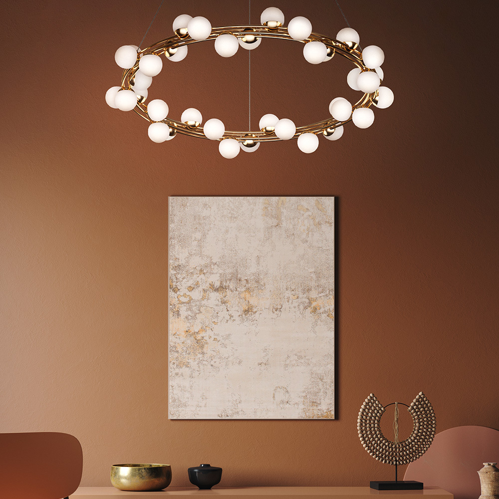 Дополнительная картинка Подвесная светодиодная люстра Maytoni Tessara MOD081PL-L50G3K