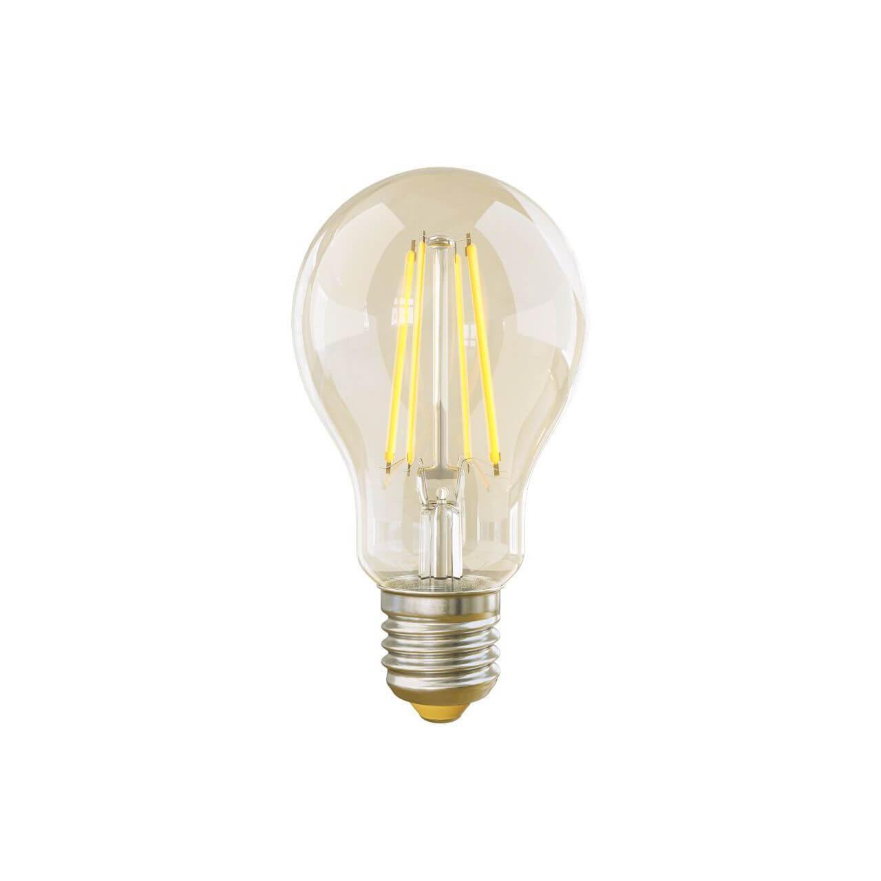 Картинка Лампа светодиодная филаментная диммируемая Voltega E27 8W 4000К прозрачная VG10-А1E27cold8W-FD 5490