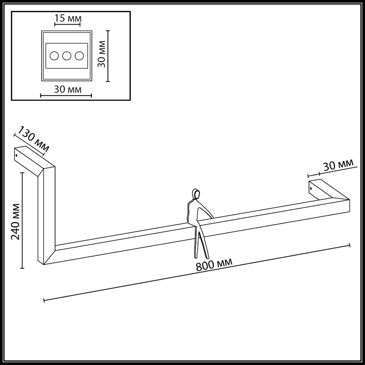 Картинка 7153/14WL Odeon Light Настенный светильник GRAFIC