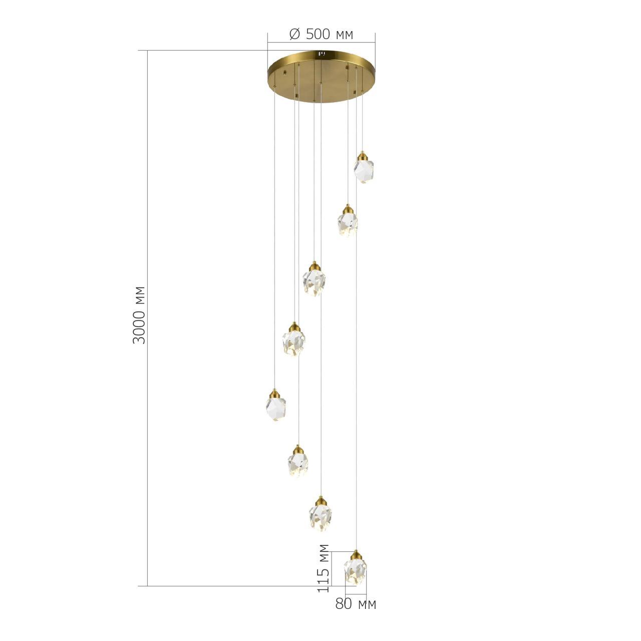 Дополнительная картинка SL6114.203.08 Светильник подвесной ST-Luce