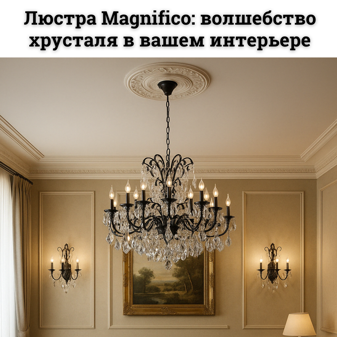 Хрустальная люстра Magnifico: главный акцент вашего интерьера