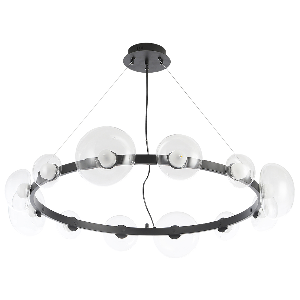люстры светильник crystal lux bosque sp12 black/transparent crystal lux 0270/312, доставка по Казахстану 