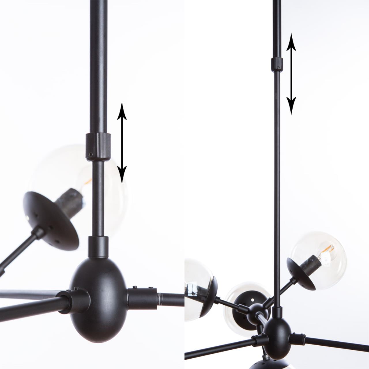 Дополнительная картинка Подвесная люстра Arte Lamp BOLLA A1664SP-12BK