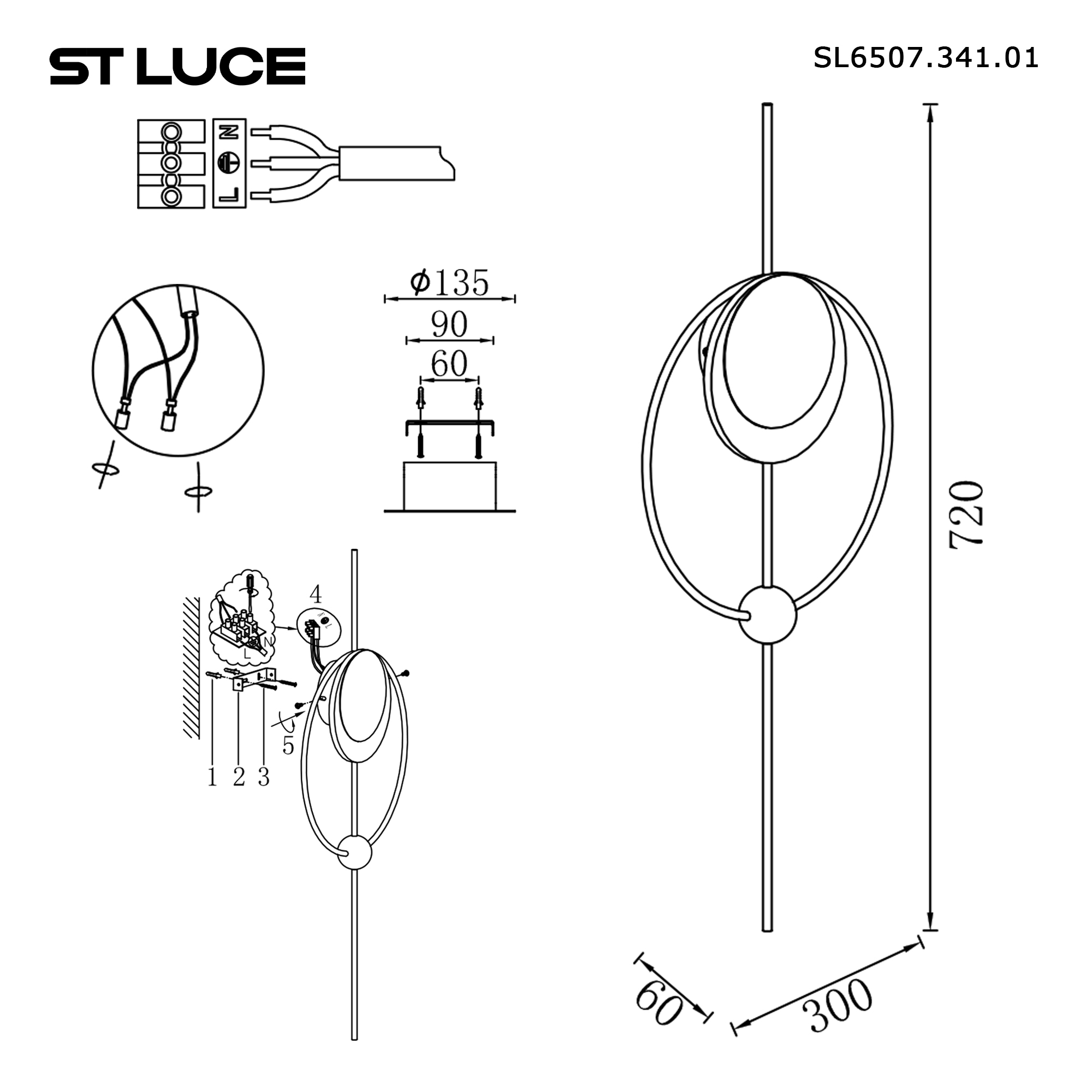 Картинка SL6507.341.01 Светильник настенный ST-Luce 