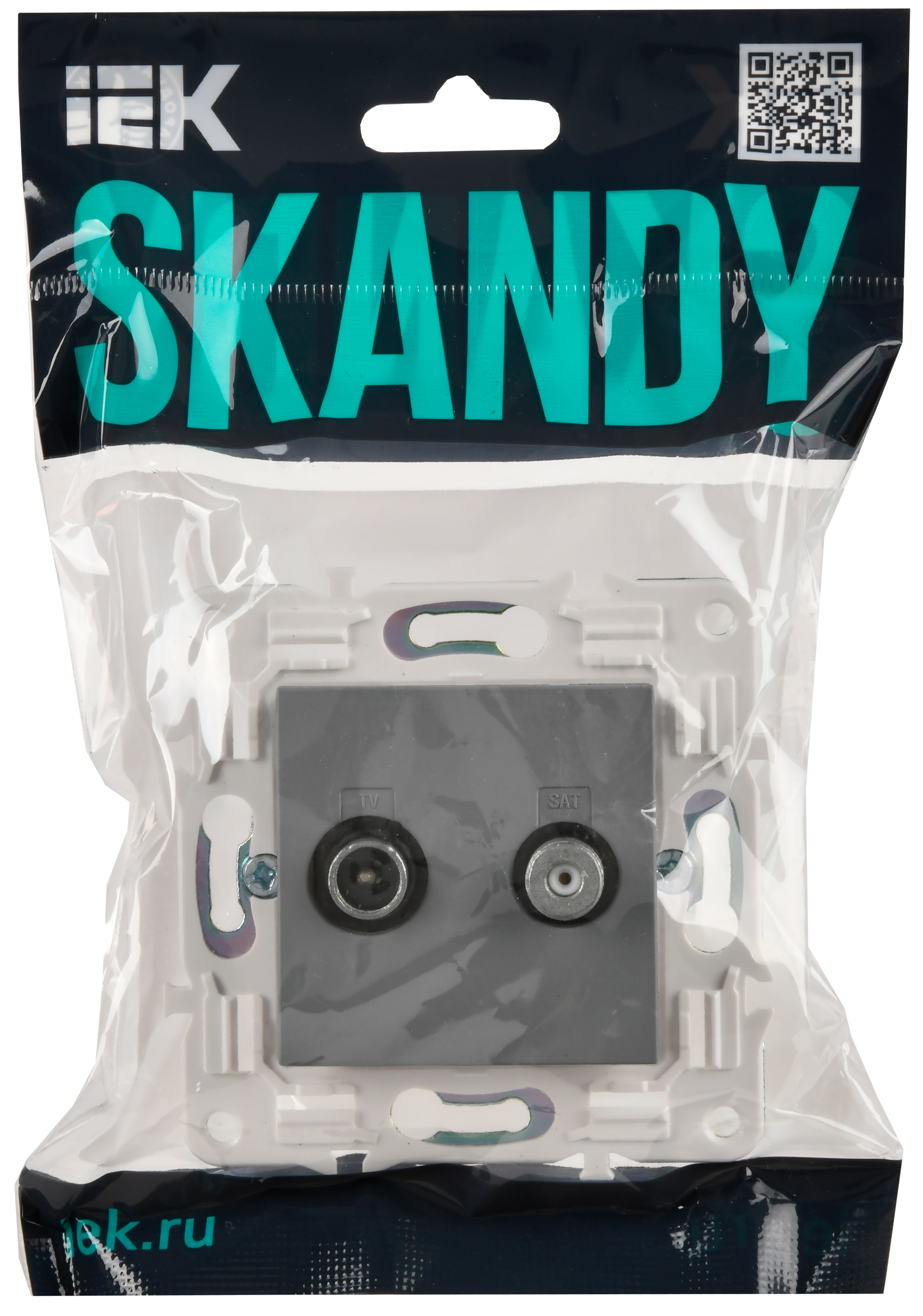 SKANDY Роз. двойная TV+SAT SK-A13Gr сер. IEK — фото 3