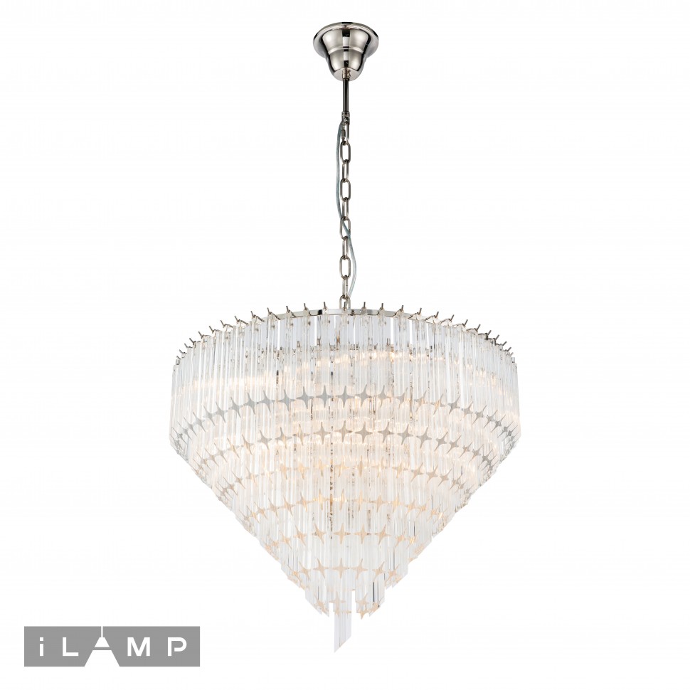 Картинка Подвесная люстра iLamp Manhattan 051D-6 Nickel