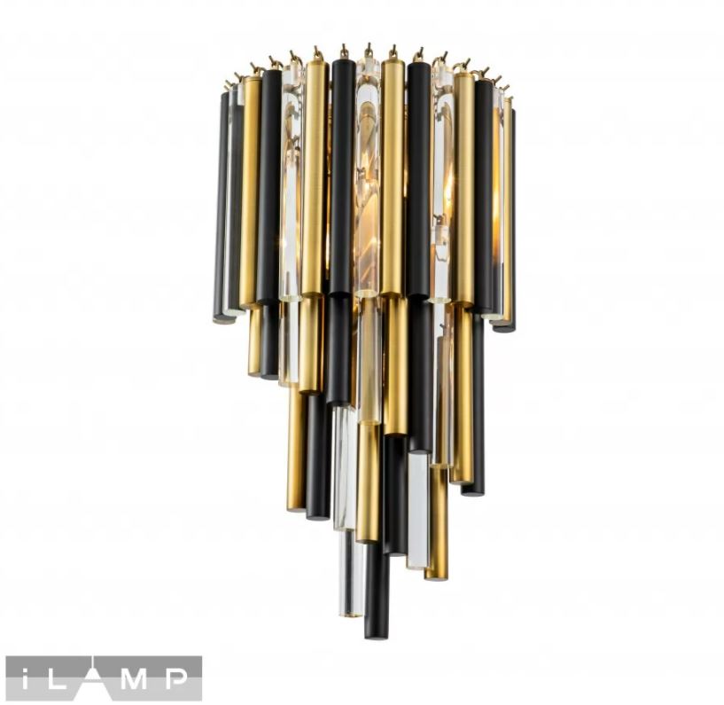 Декоративные настенные Настенный светильник iLamp Tribeca 097B-3 Matt Bronze&Black, доставка по Казахстану 