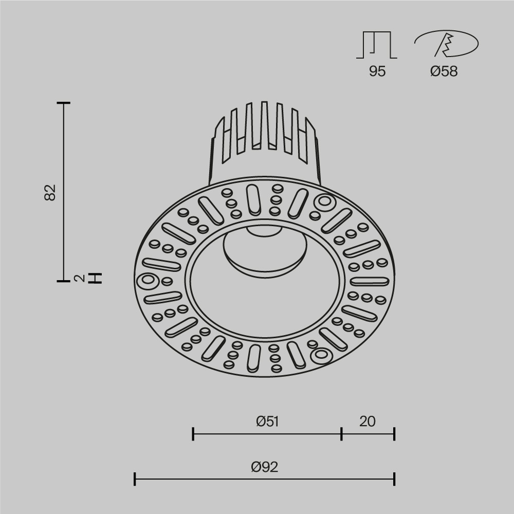 Встраиваемый светильник Technical DL119-10W-2.7K-TRS-W — фото 22