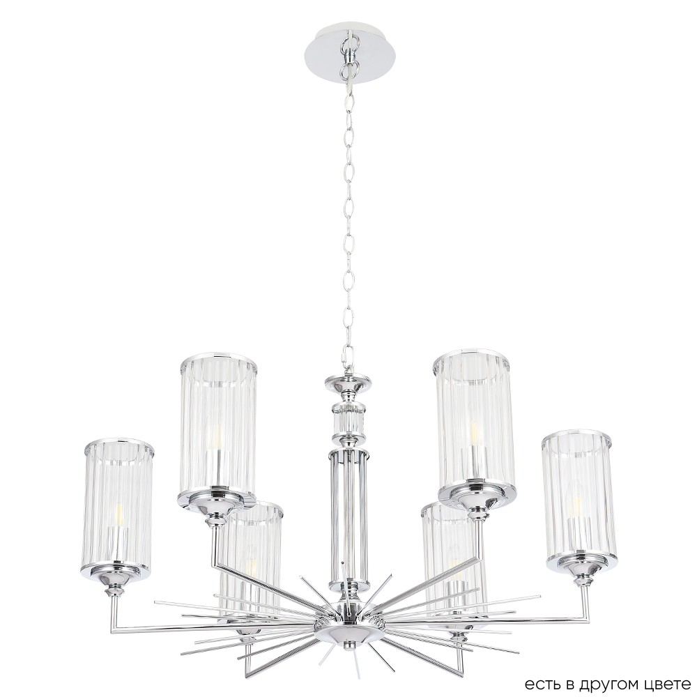 люстры люстра crystal lux gloria sp6 chrome crystal lux 1911/306, доставка по Казахстану 