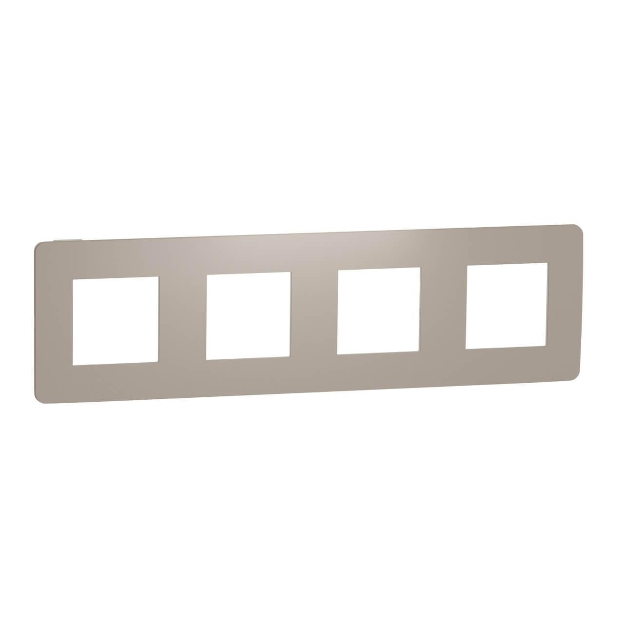 Рамка 4-постовая Schneider Electric Unica New NU280826