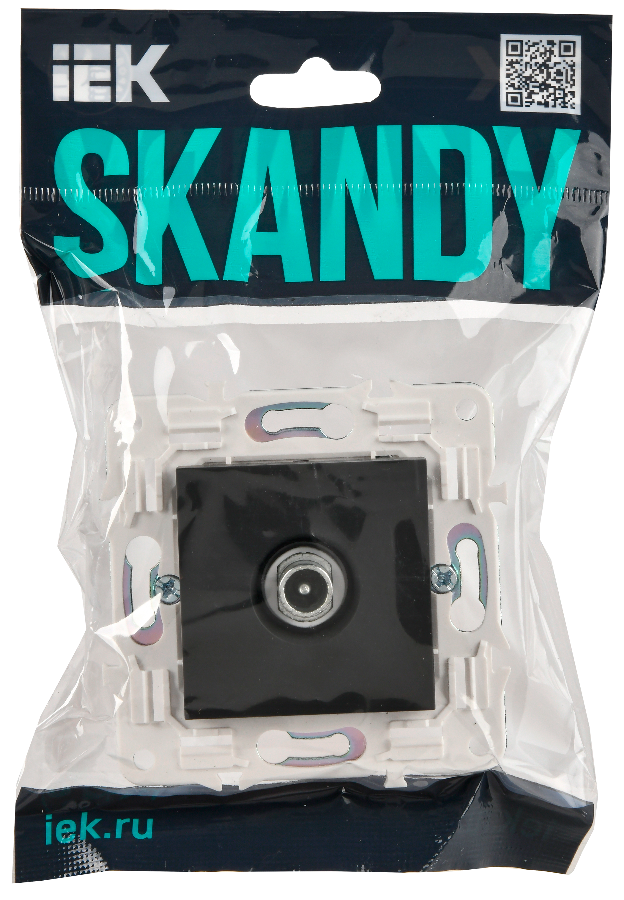 SKANDY Роз. TV проходная SK-A17T титан IEK — фото 3