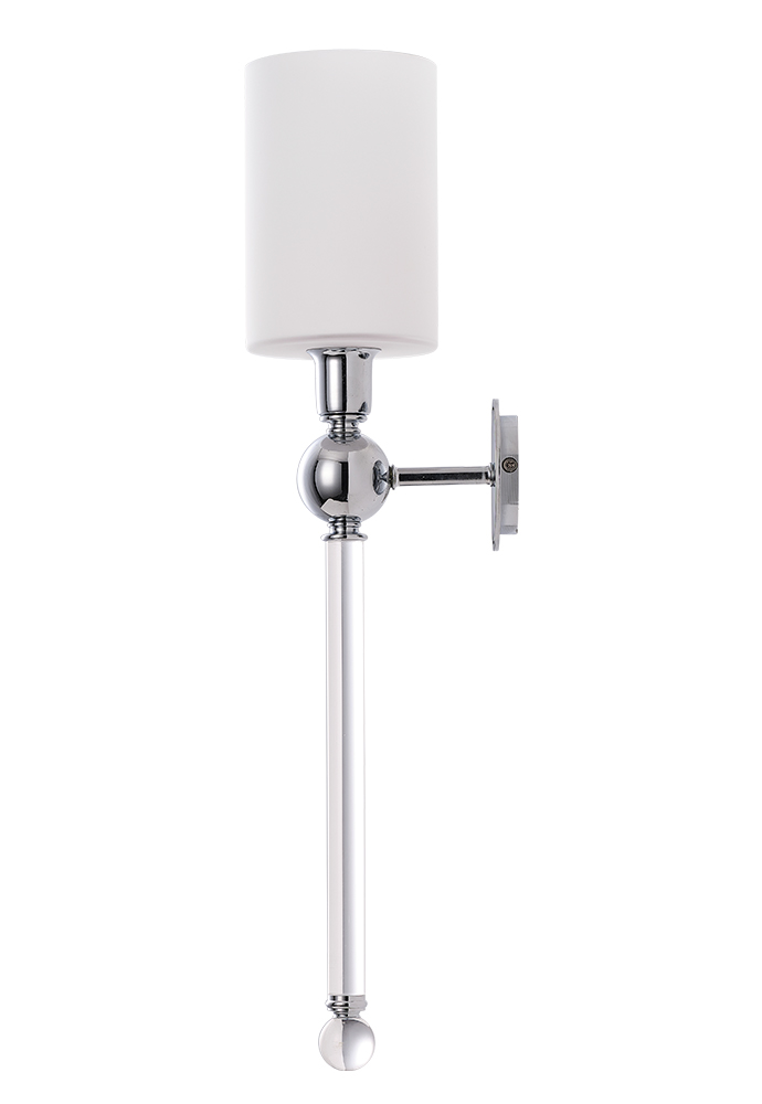 Бра Crystal Lux MIRABELLA AP1 CHROME/WHITE Crystal Lux 0421/401