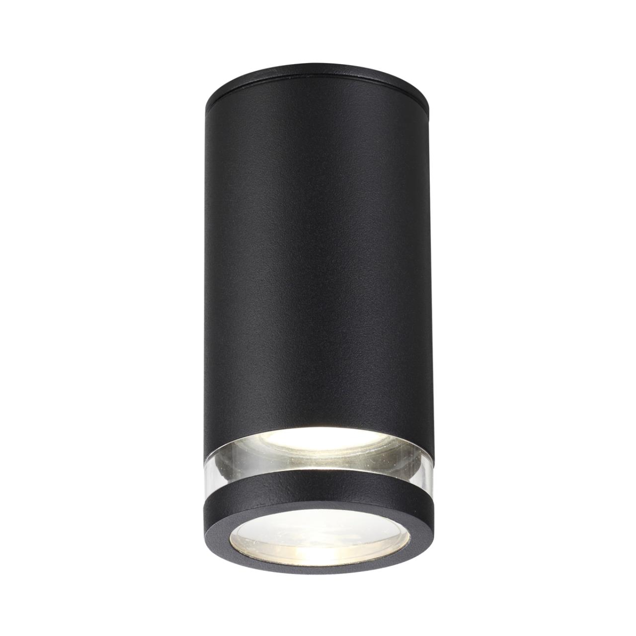 Картинка 6605/1C HIGHTECH ODL23 563 черный/металл/пвх стойкий к УФ излучению Потолочный св-к IP65 LED GU10 7W MOTTO