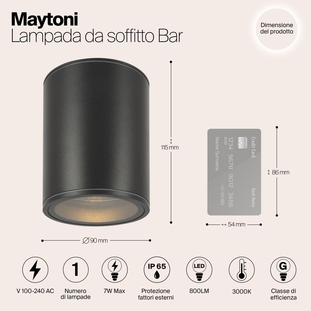 Дополнительная картинка Потолочный светильник Outdoor O306CL-L7GF