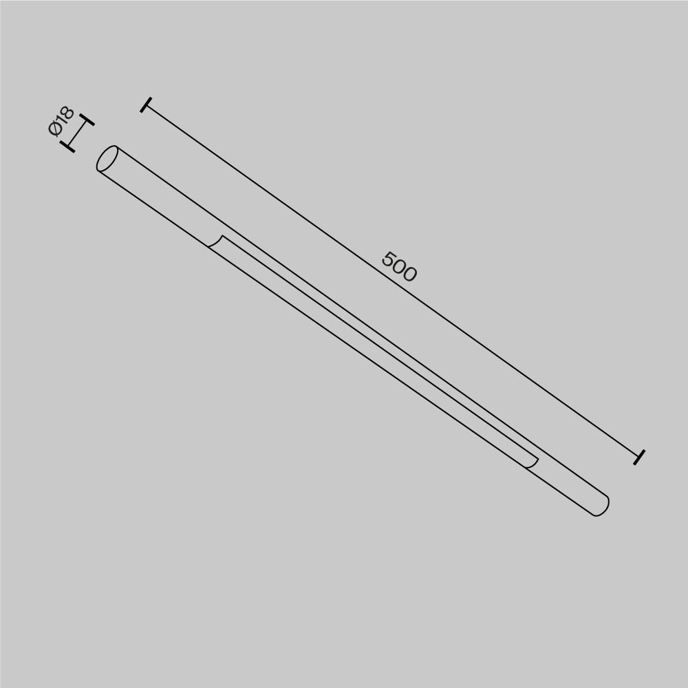 Дополнительная картинка Светильник Technical C100CL-L500-12W3-6K-BS