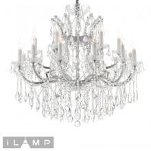 подвесная люстра ilamp diamond 6071-18 cr+cl, доставка по Казахстану 