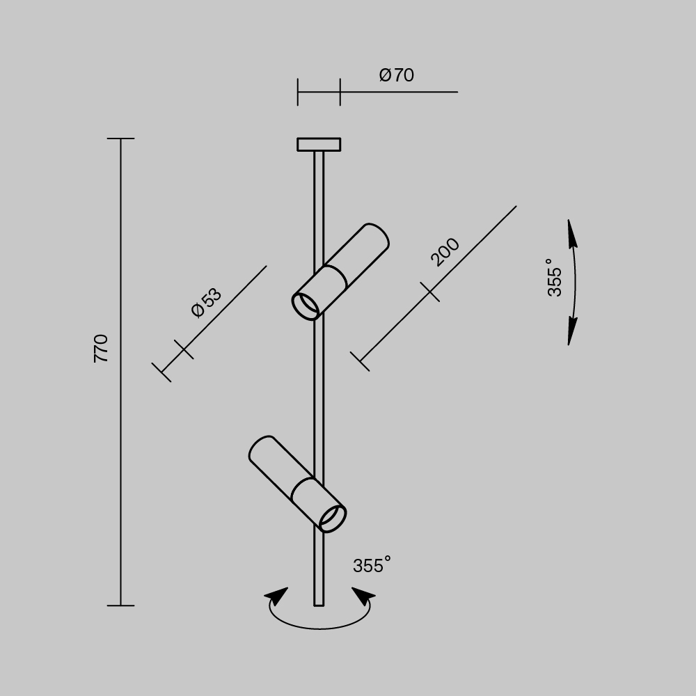Дополнительная картинка Потолочный светильник Maytoni Elti C021CL-02W