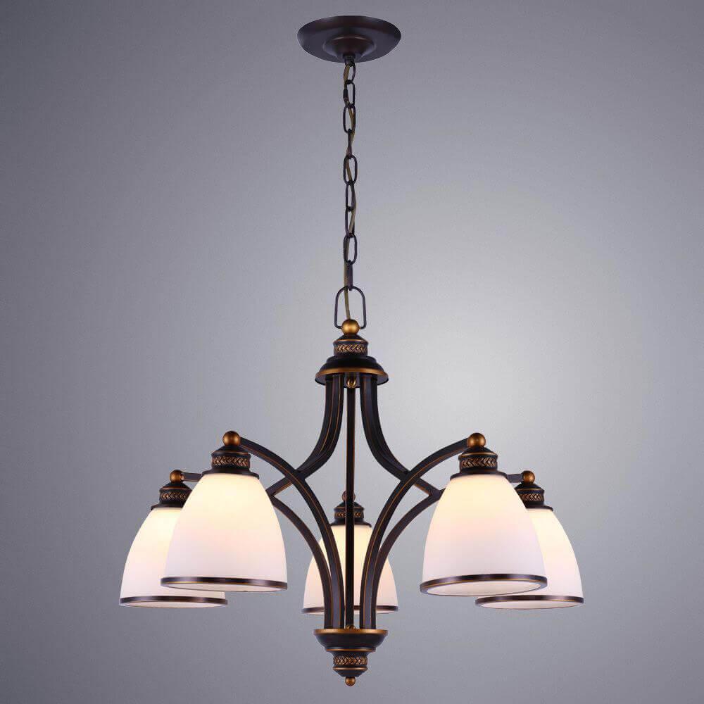 Дополнительная картинка Подвесная люстра Arte Lamp Bonito A9518LM-5BA