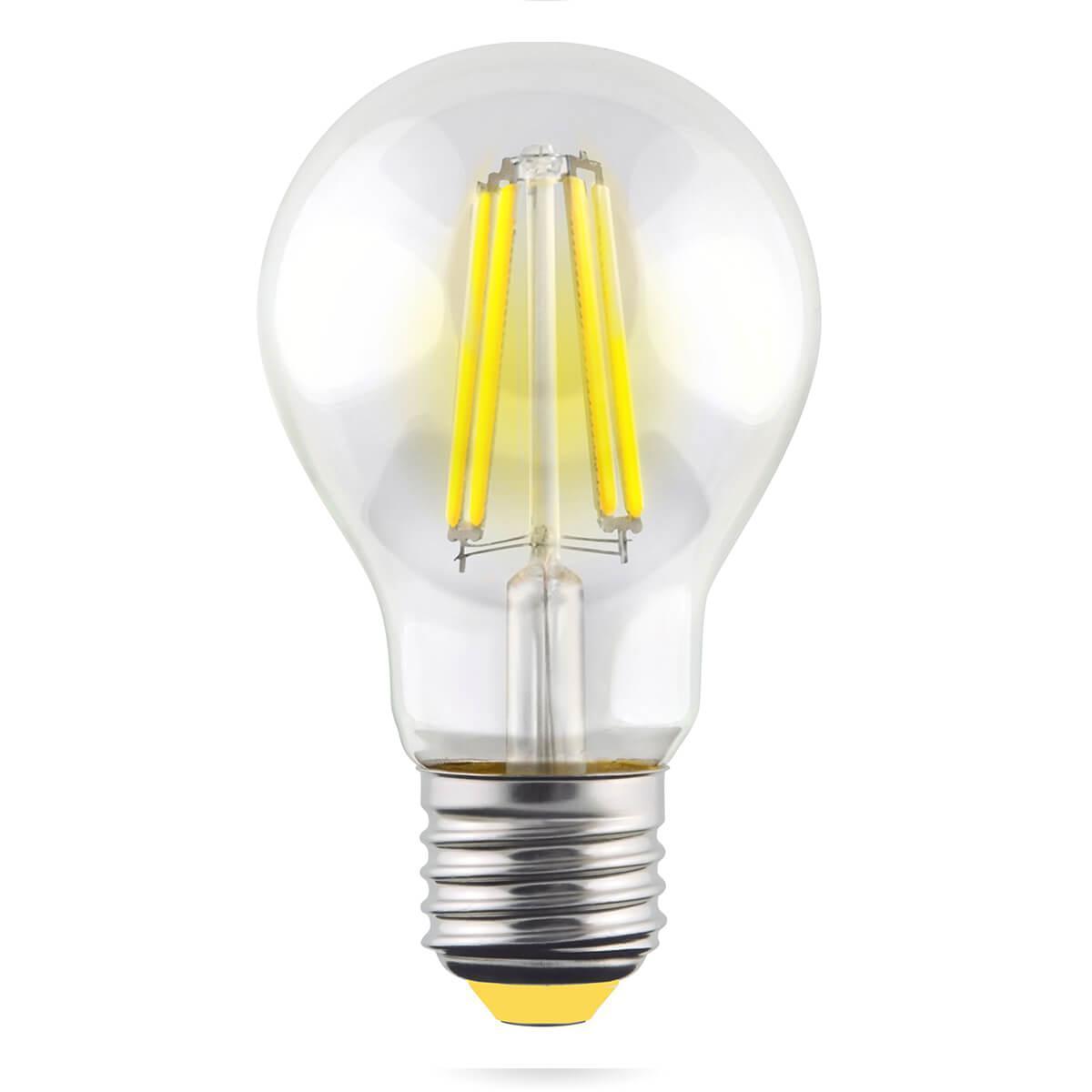 Дополнительная картинка Лампа светодиодная филаментная Voltega E27 10W 4000К прозрачная VG10-А1E27cold10W-F 7101