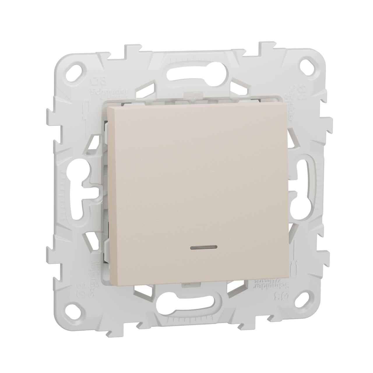 Выключатель одноклавишный Schneider Electric Unica New NU520144N