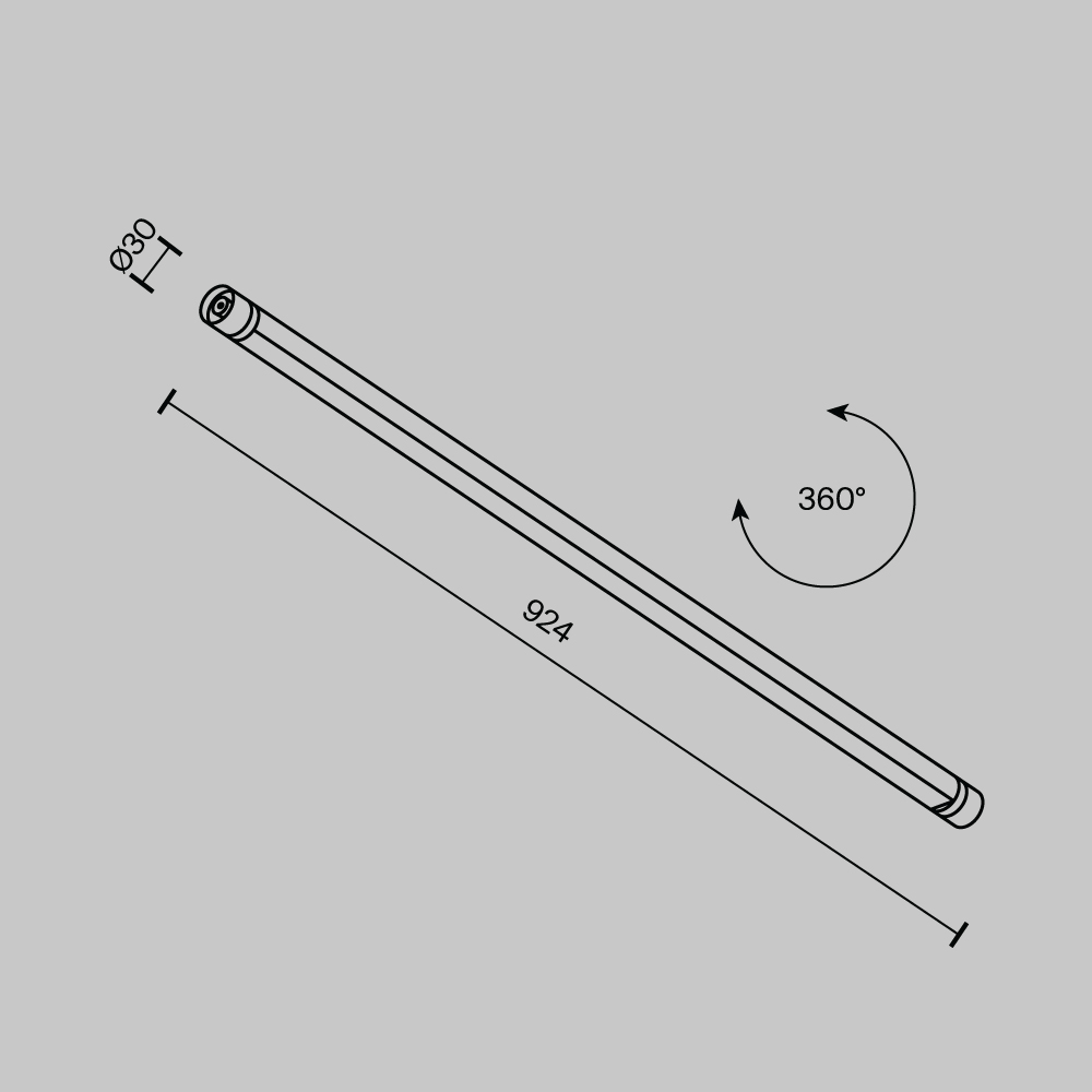 Картинка Светильник Technical C147CL-L900-24W3K-B